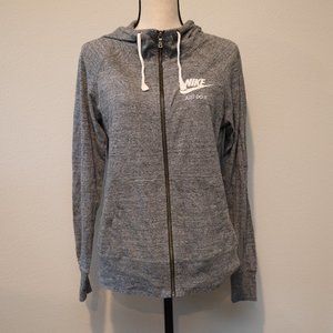 Nike Heather Gray Zip Hoodie